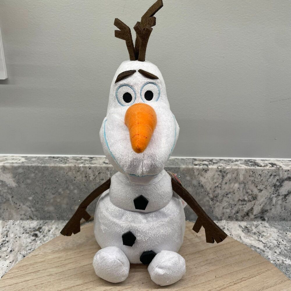 ty OLAF Frozen Stuffed Snowman Plush Toy Disney 10" w/ tags nwt